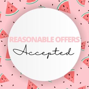 Reasonable offers accepted 🤍
